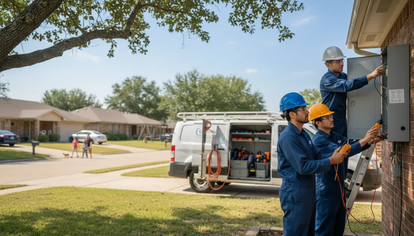 Certified electrician providing emergency electrical services in Thayer, IN